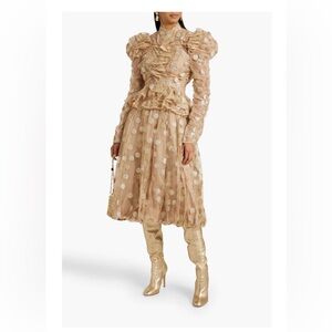 Zimmermann Elegant Polka Dot Ruffle Set